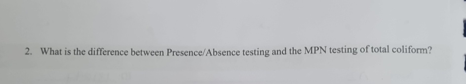 Solved What is the difference between Presence/Absence | Chegg.com