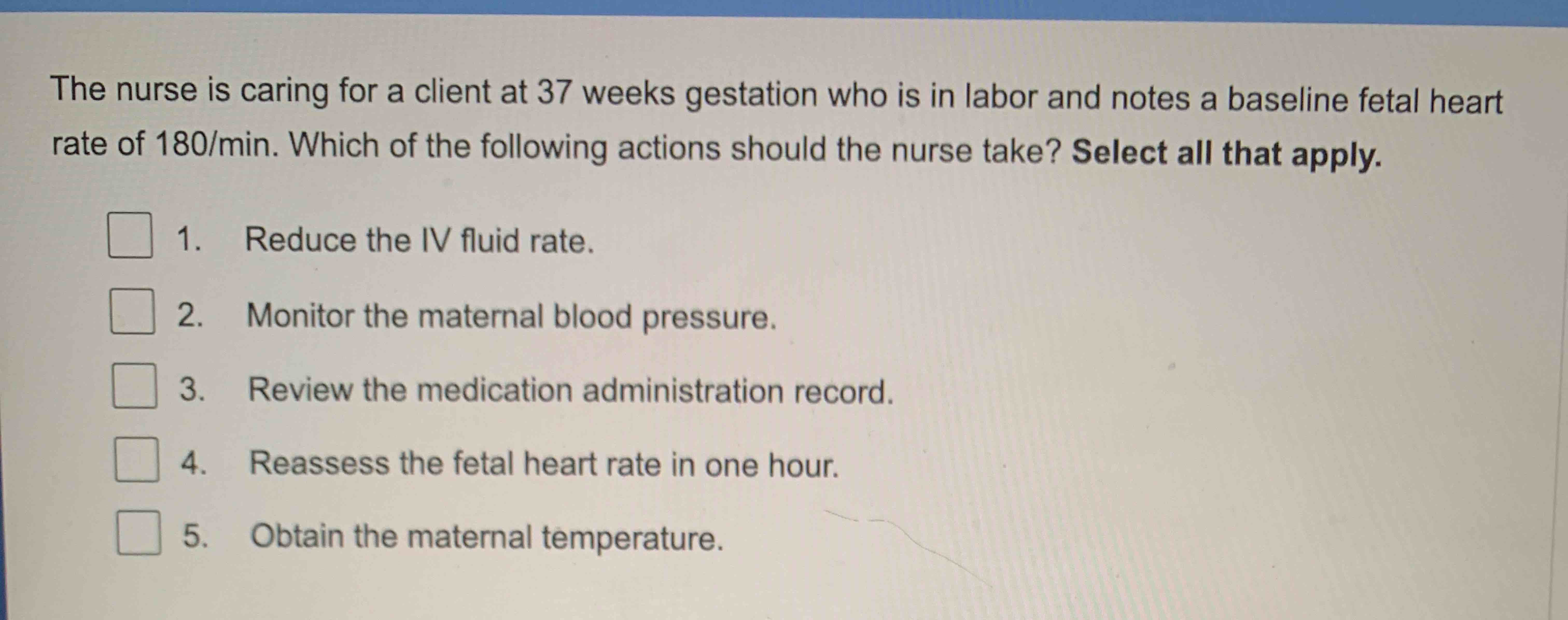 Solved The nurse is caring for a client at 37 ﻿weeks | Chegg.com