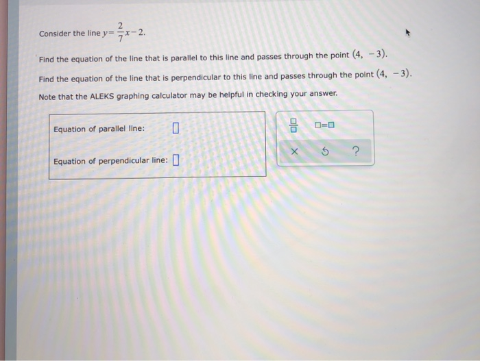 Solved Consider the line ya Find the equation of the line | Chegg.com