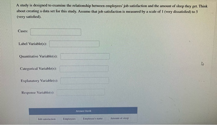 Solved A study is designed to examine the relationship | Chegg.com
