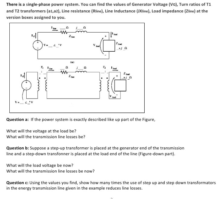 There is a single-phase power system. You can find | Chegg.com