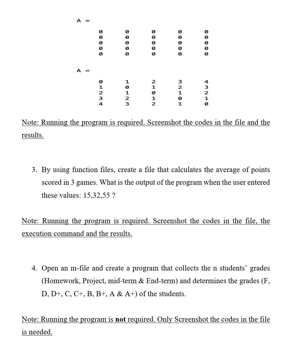 Solved Instructions: • All the answers must be as | Chegg.com