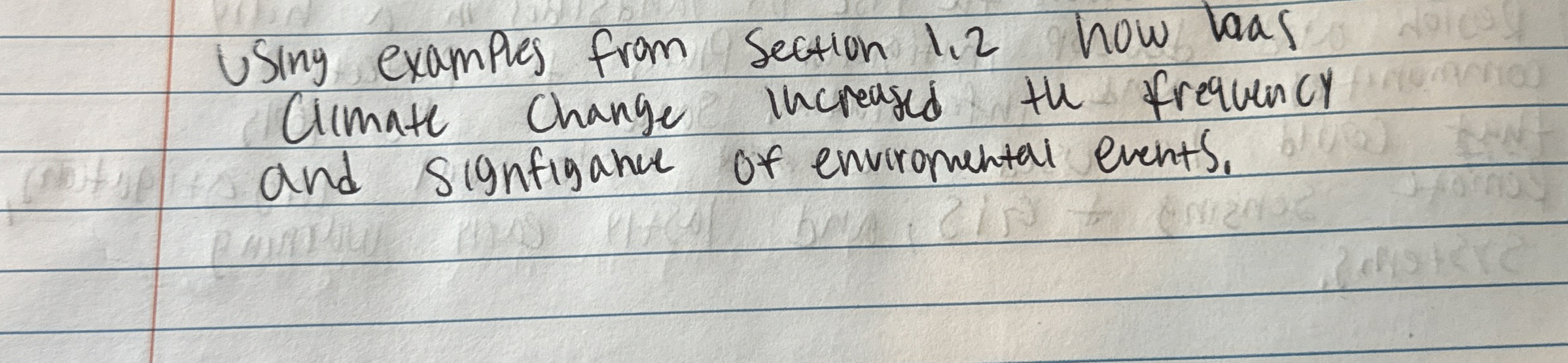 Solved USing examples from section 1.2 ﻿how has Cimate | Chegg.com