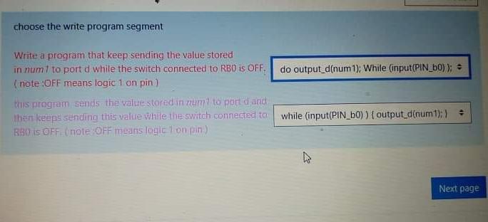 Solved choose the write program segment Write a program that | Chegg.com