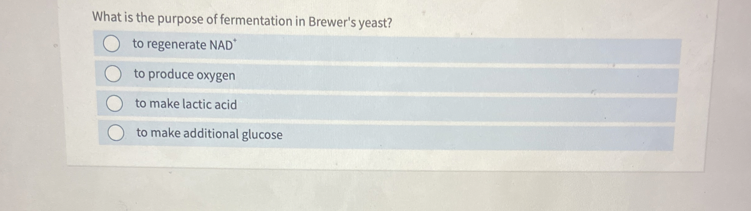 Solved What is the purpose of fermentation in Brewer's | Chegg.com