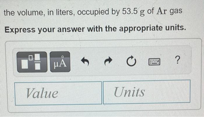 Solved Use the molar volume to calculate each of the | Chegg.com