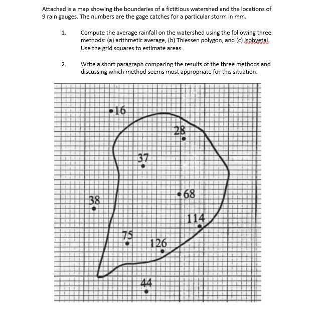 Attached is a map showing the boundaries of a | Chegg.com
