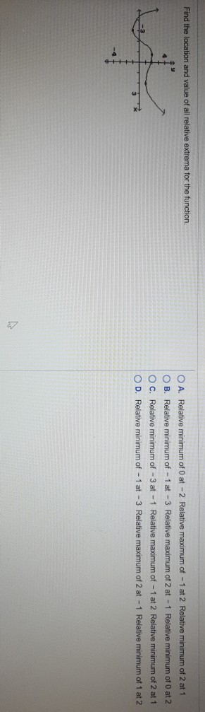 Solved Find the location and value of all relative extrema | Chegg.com