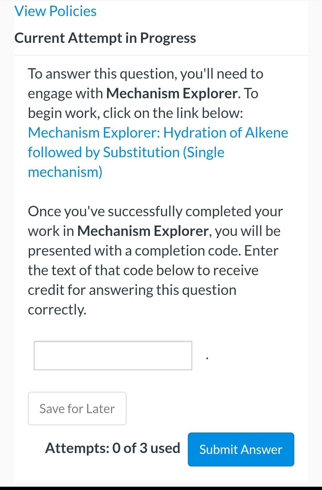 Solved View Policies Current Attempt in Progress To answer | Chegg.com