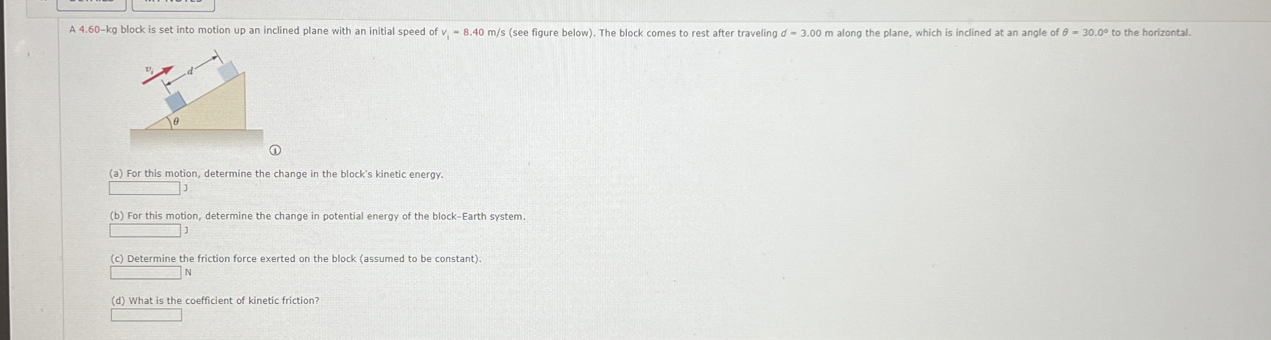 Solved (a) ﻿For this motion, determine the change in the | Chegg.com