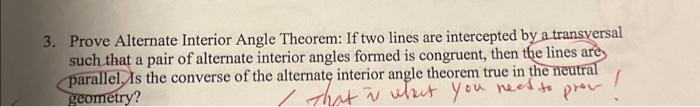 Solved 3. Prove that two right triangles are congruent if | Chegg.com