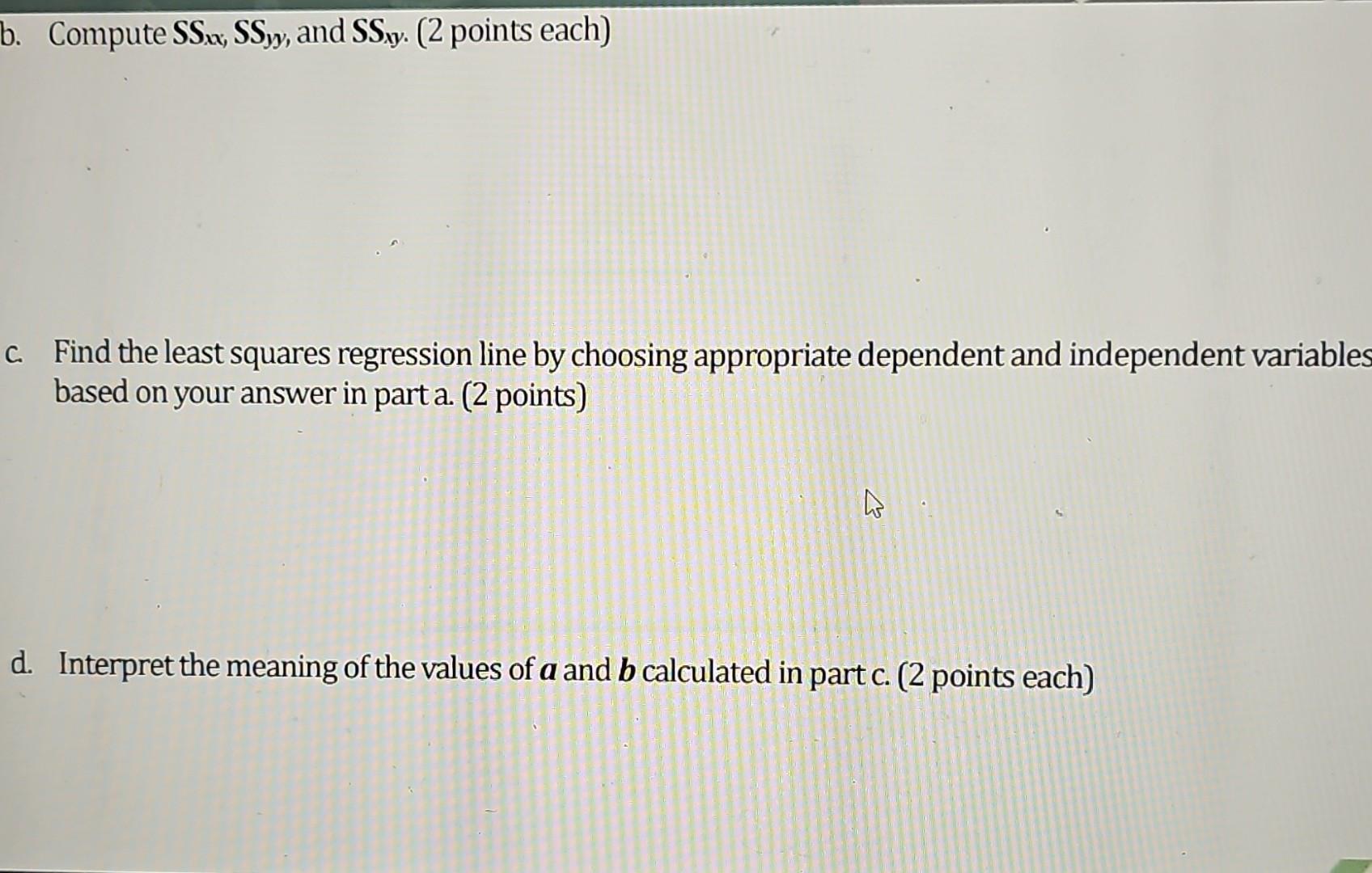 Solved (30 points total) A random sample of 7 small | Chegg.com