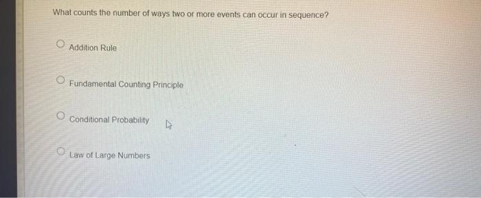 Solved what counts the ways two or more events can occur in | Chegg.com