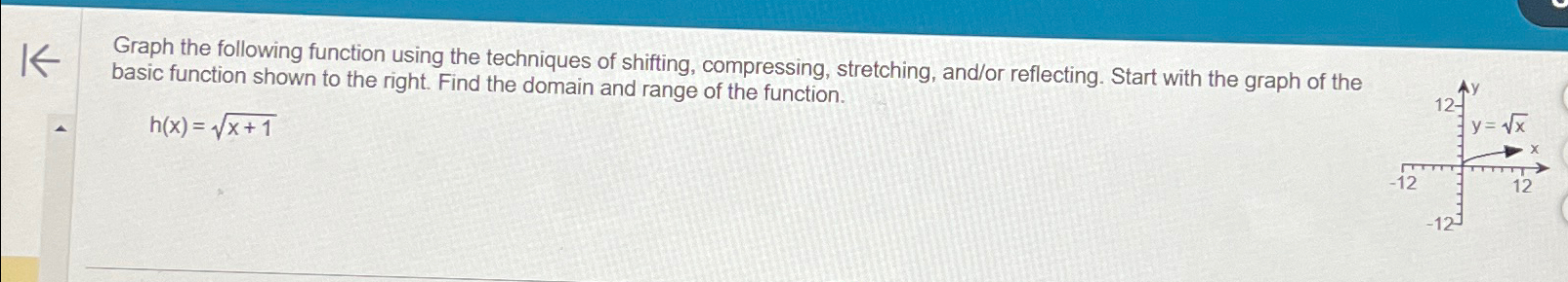 Solved Graph the following function using the techniques of | Chegg.com