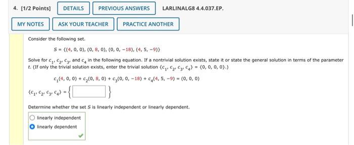 Solved Consider The Following Set. | Chegg.com