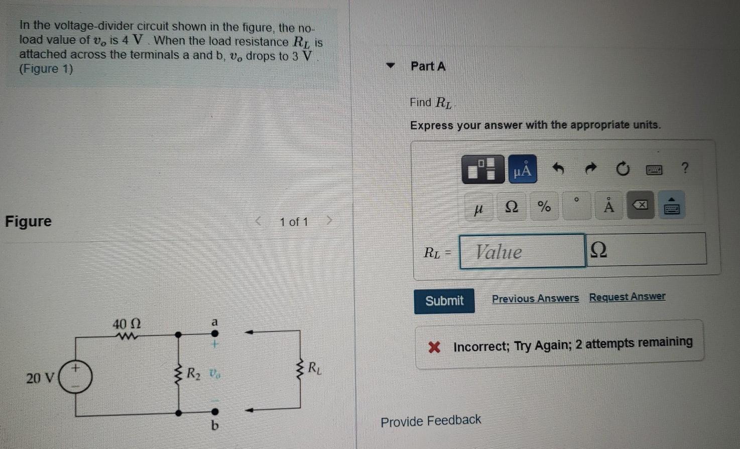 Solved In The Voltage-divider Circuit Shown In The Figure, | Chegg.com