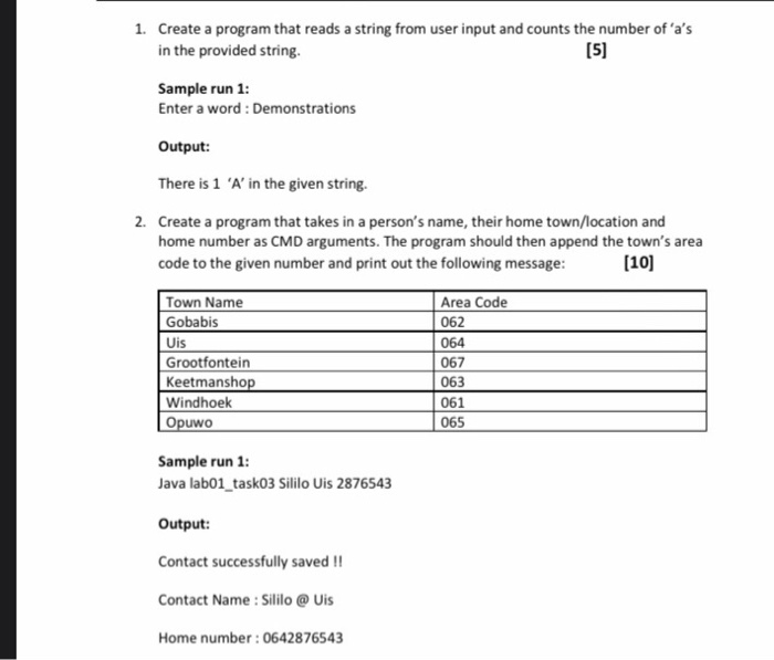 Solved Create a program that in two numbers from user input, | Chegg.com