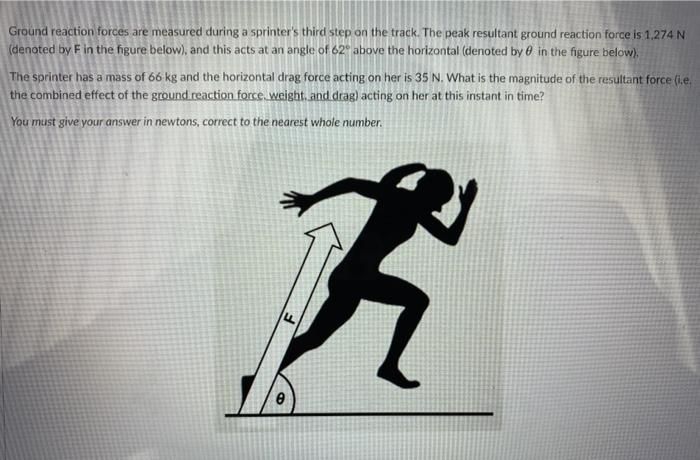 Solved Ground reaction forces are measured during a | Chegg.com