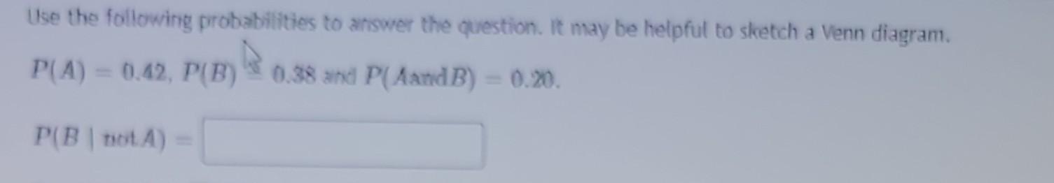 Solved Compute Probabilities Based On The Following Chegg Com