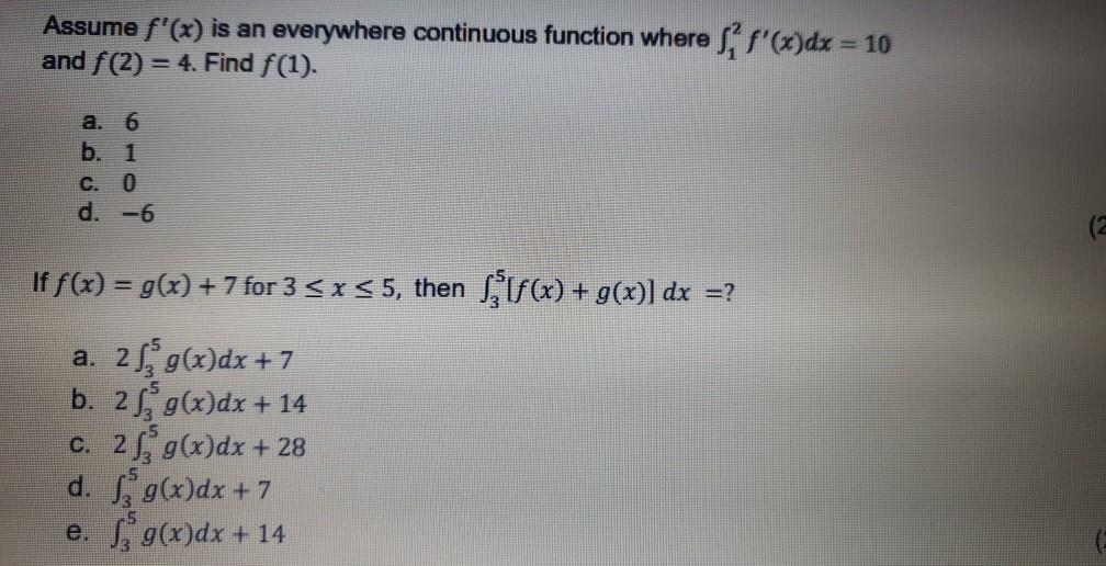 Solved Assume F X Is An Everywhere Continuous Function Chegg Com