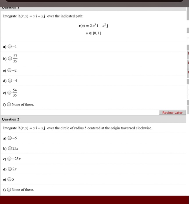 Solved Question Integrate H X Y Yi Xj Over The Indi Chegg Com