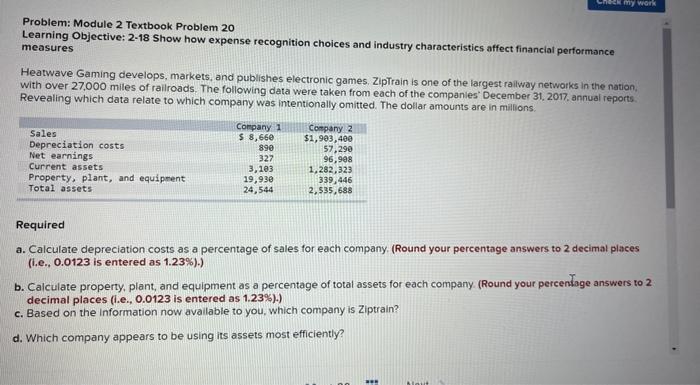 Solved Problem: Module 2 Textbook Problem 20 Learning | Chegg.com