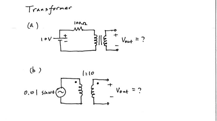 Solved Transformer | Chegg.com