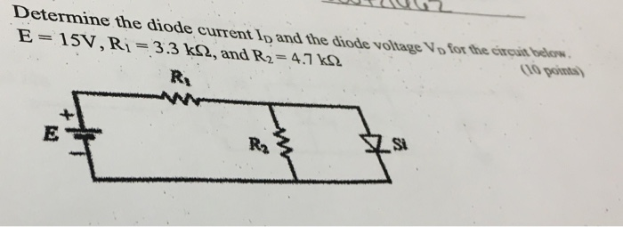 Solved Determine the diode current Ip and the diode voltage | Chegg.com