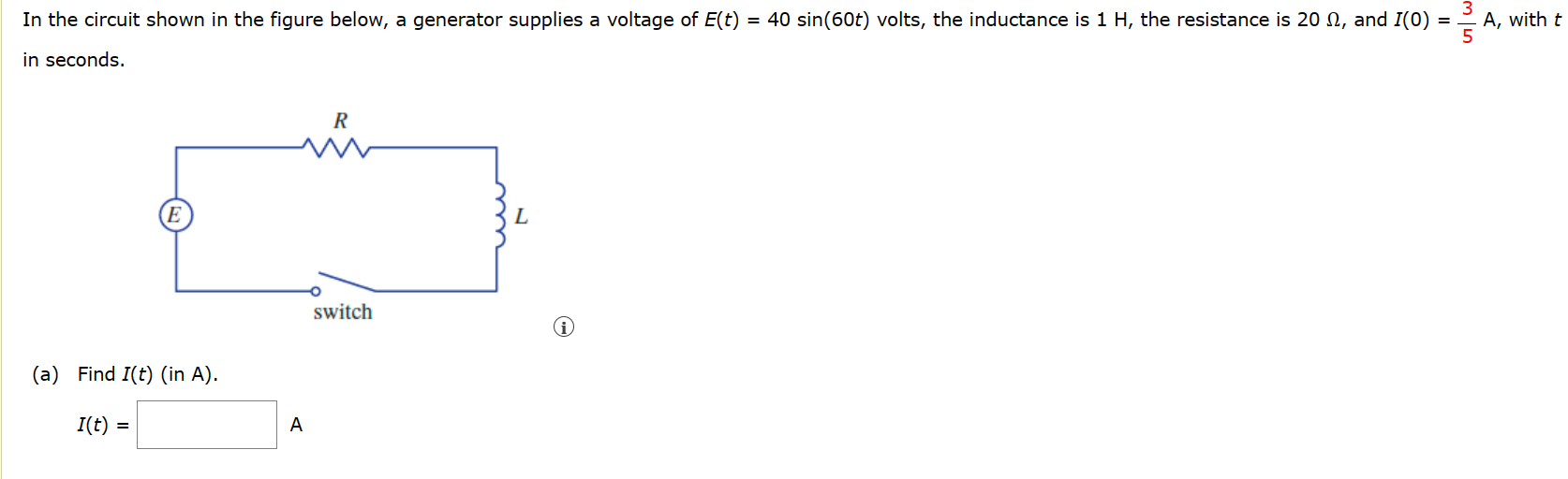 Solved In the circuit shown in the figure below, a generator | Chegg.com