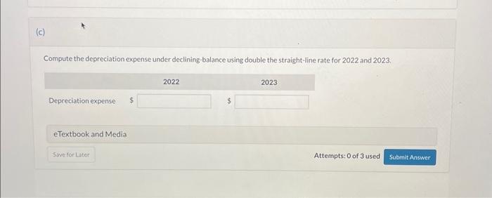 Solved Your Answer Is Correct. Compute The Depreciation | Chegg.com