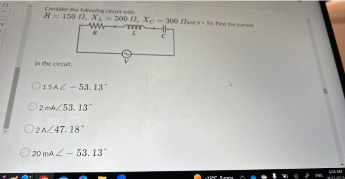 Solved Consider the following circuit with in the circuit: | Chegg.com