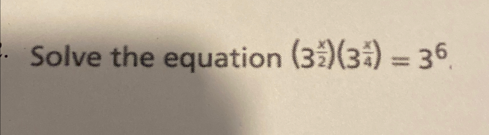 Solved Solve the equation (3x2)(3x4)=36 | Chegg.com