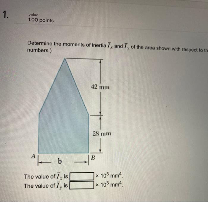 Solved 1. Value: 1.00 Points Determine The Moments Of | Chegg.com