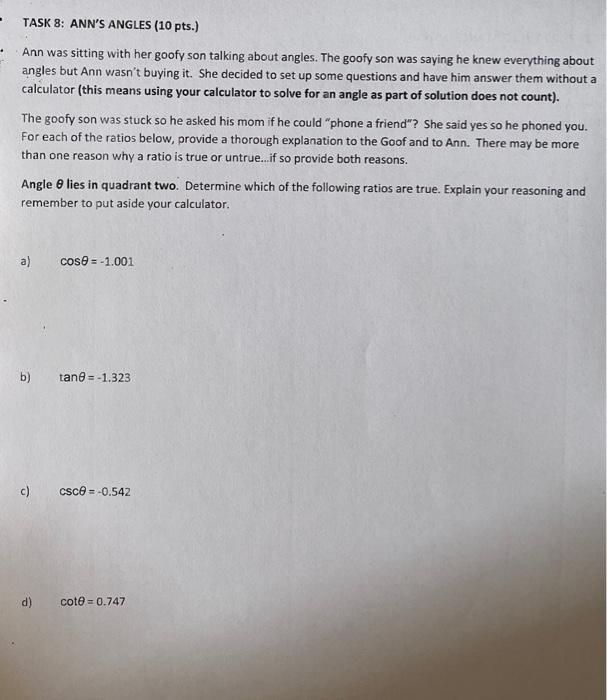 Solved TASK 6: IGGY'S INSECT INVESTIGATION (10 pts.) Iggy | Chegg.com