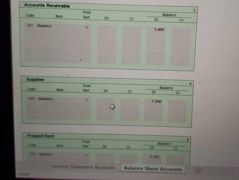 Solved Comprehensive Problem 1 Part 4 and Part 6: The | Chegg.com