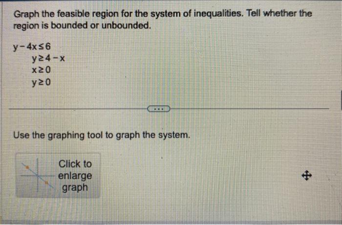 Solved Graph the feasible region for the system of | Chegg.com