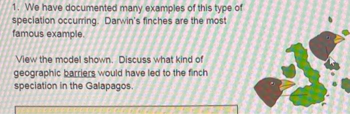 Solved 1. We have documented many examples of this type of | Chegg.com