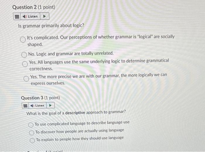 Is grammar primarily about logic? It's complicated. | Chegg.com