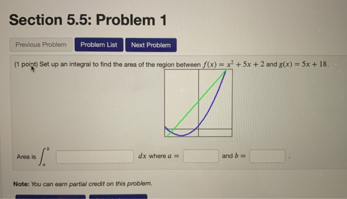 Solved Section 5.5: Problem 1 Previous Problem Problem List | Chegg.com