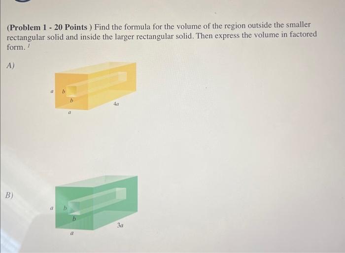 Solved (Problem 1 - 20 Points ) Find the formula for the | Chegg.com