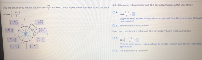 solved-use-the-unit-circle-to-find-the-value-of-cos-11pi-6-chegg