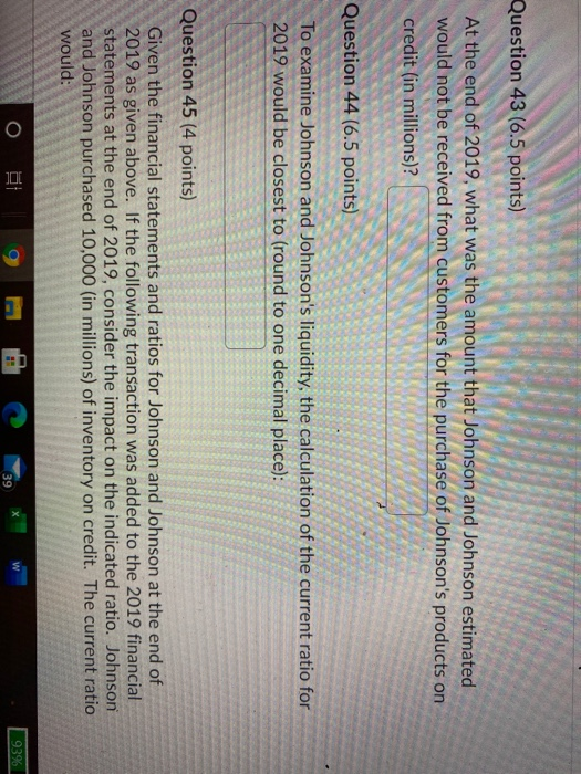 Solved The following are the simplified financial statements