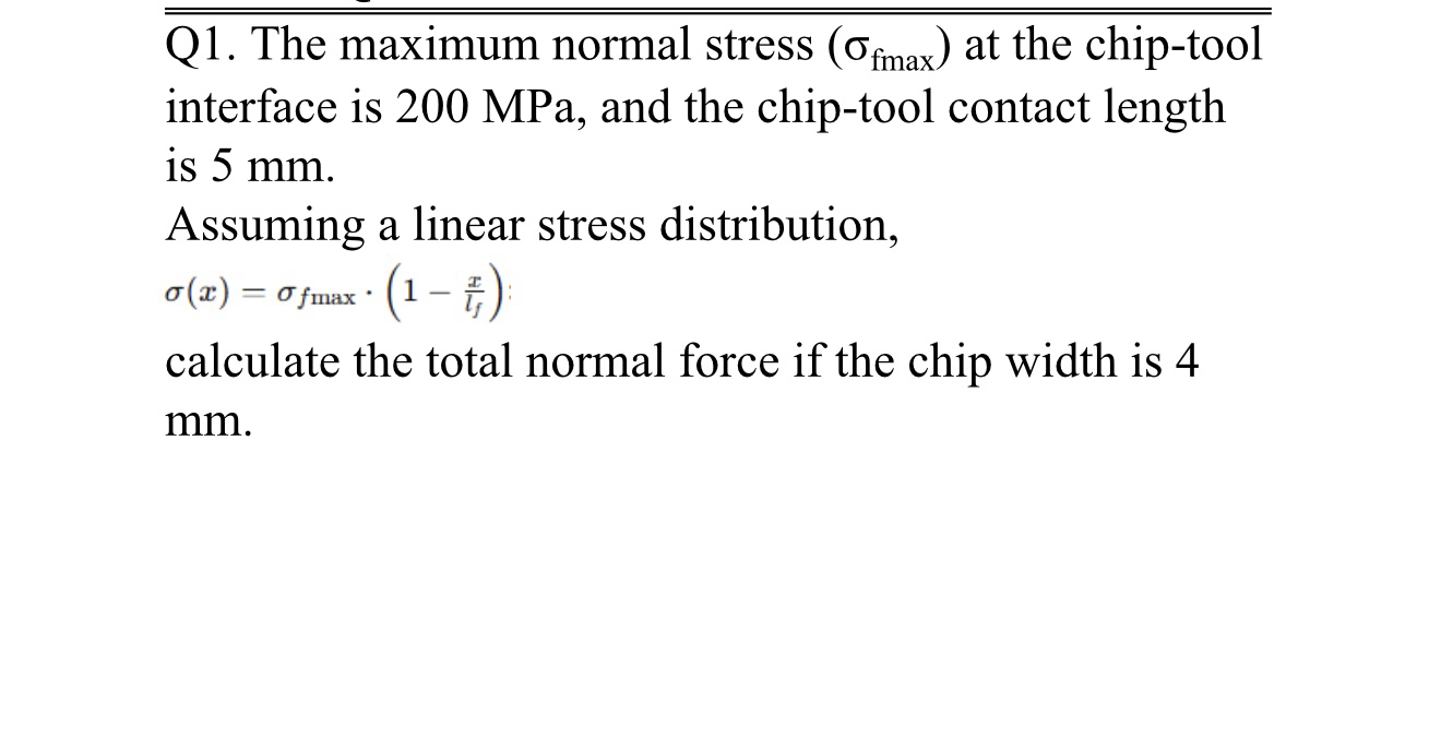 Solved sorusunu nasıl çözerim?bar ( Q1. ﻿The maximum normal | Chegg.com
