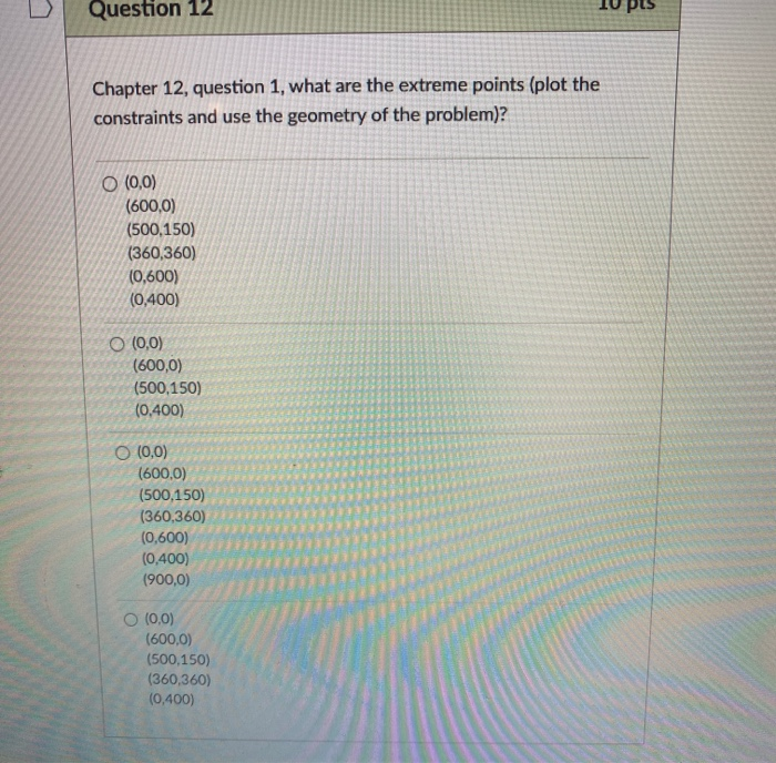 Solved Question 12 PES Chapter 12, question 1, what are the | Chegg.com