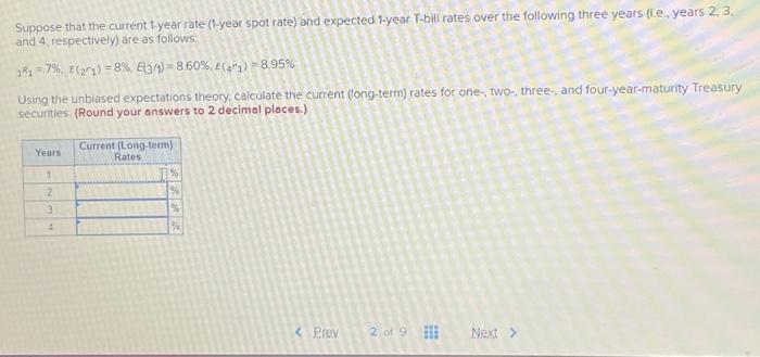 Solved Suppose that the current 1-year rate (1-year spot | Chegg.com