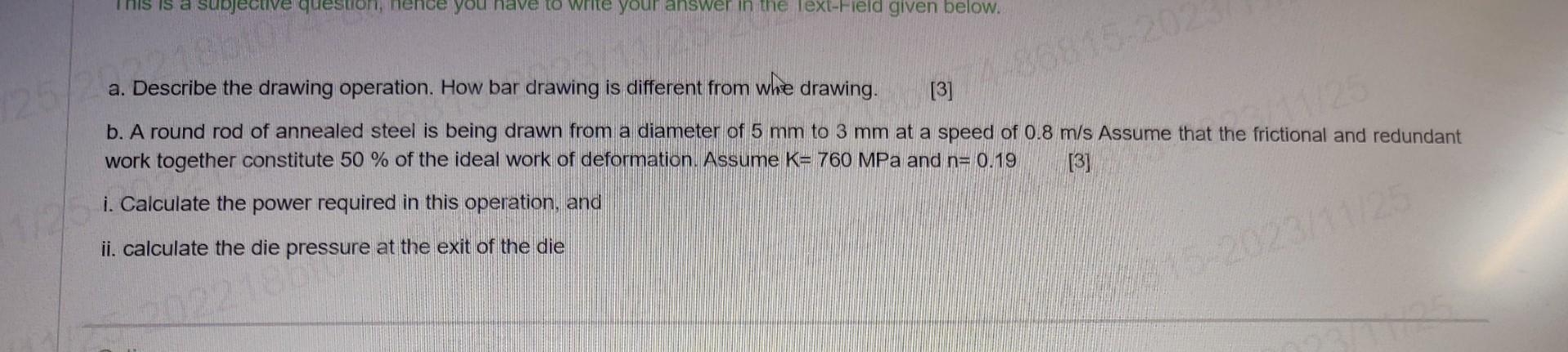 Solved a. Describe the drawing operation. How bar drawing is | Chegg.com