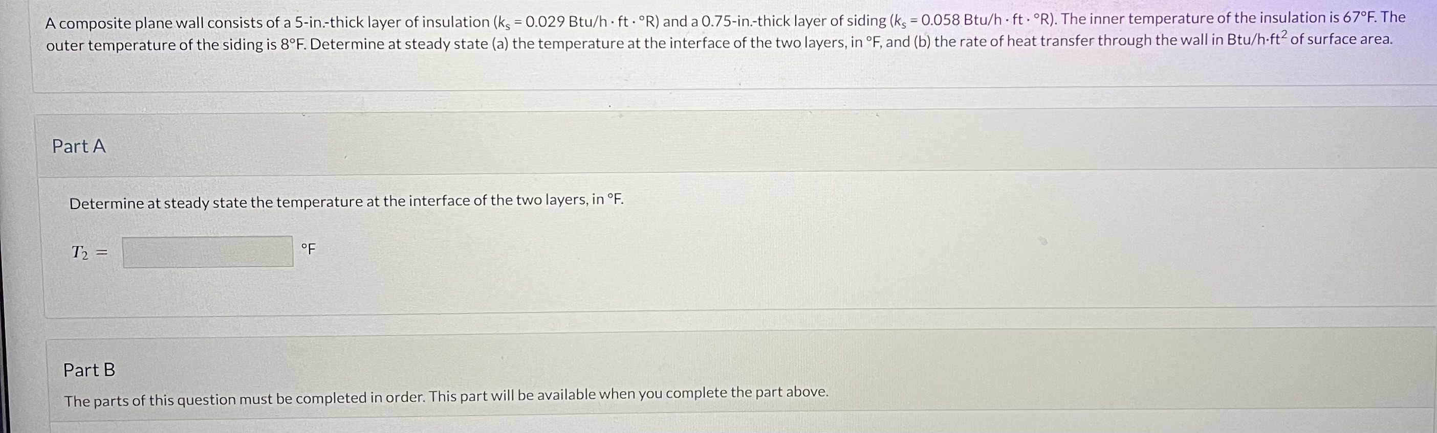 Solved Part A\\nDetermine at steady state the temperature at | Chegg.com
