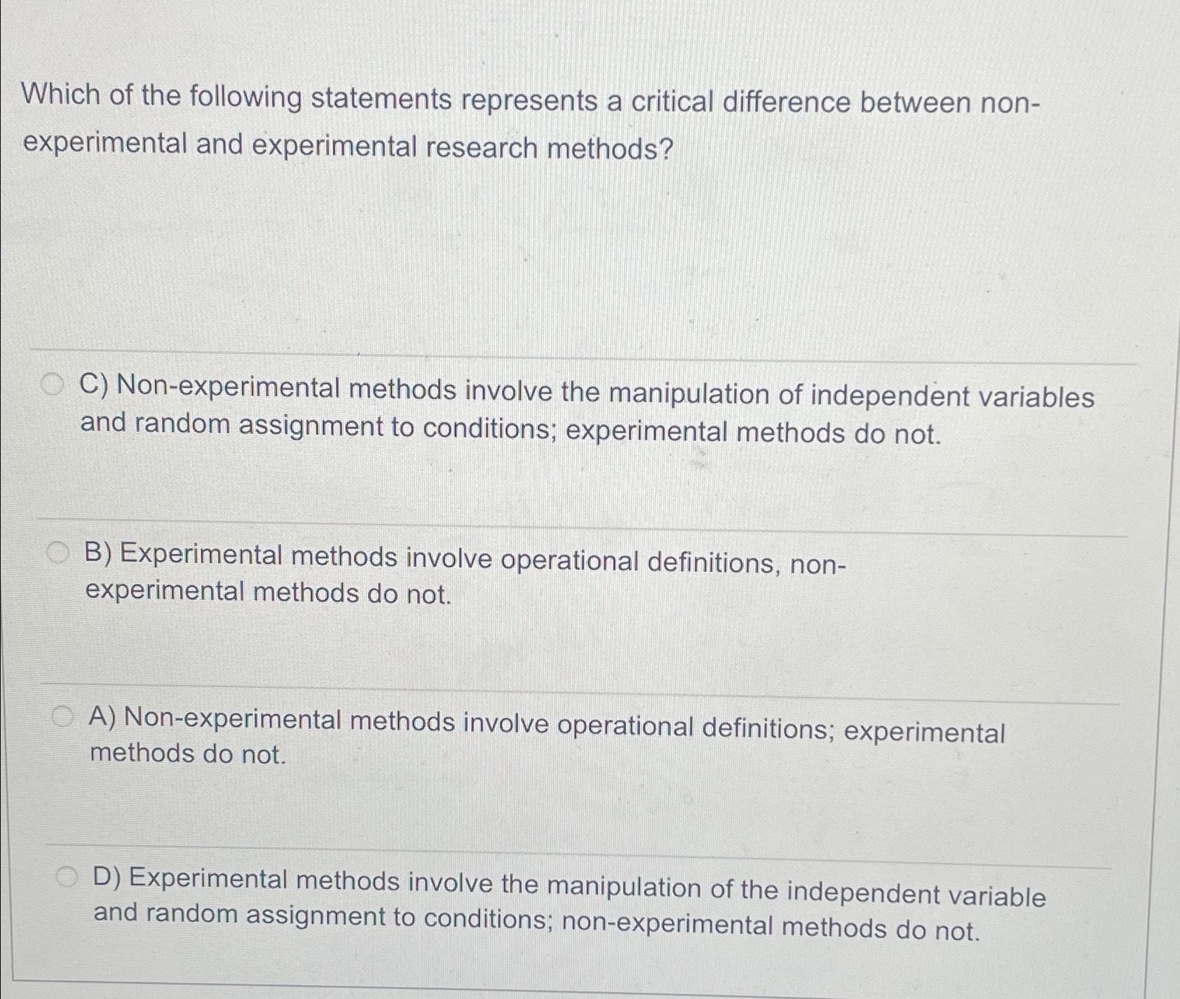 Solved Which Of The Following Statements Represents A | Chegg.com ...