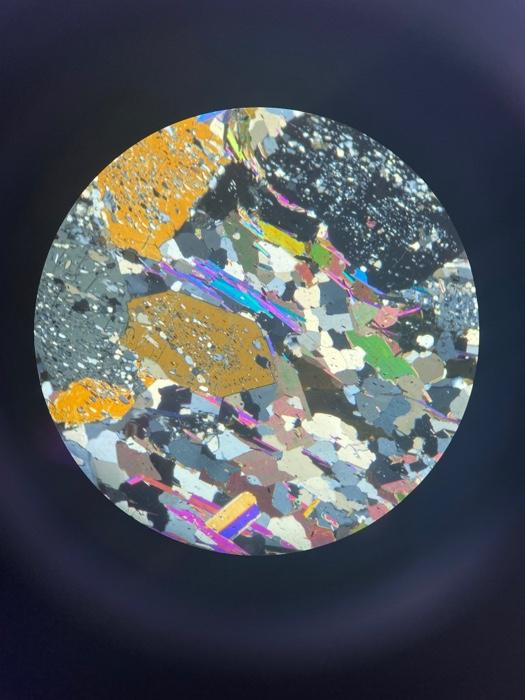 Solved metamorphic thin sections. mineral list, with | Chegg.com