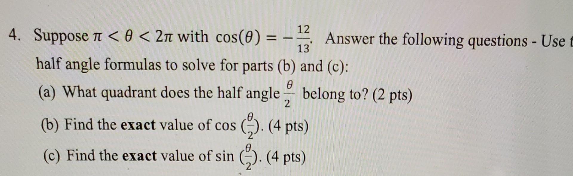 Solved 4. Suppose π